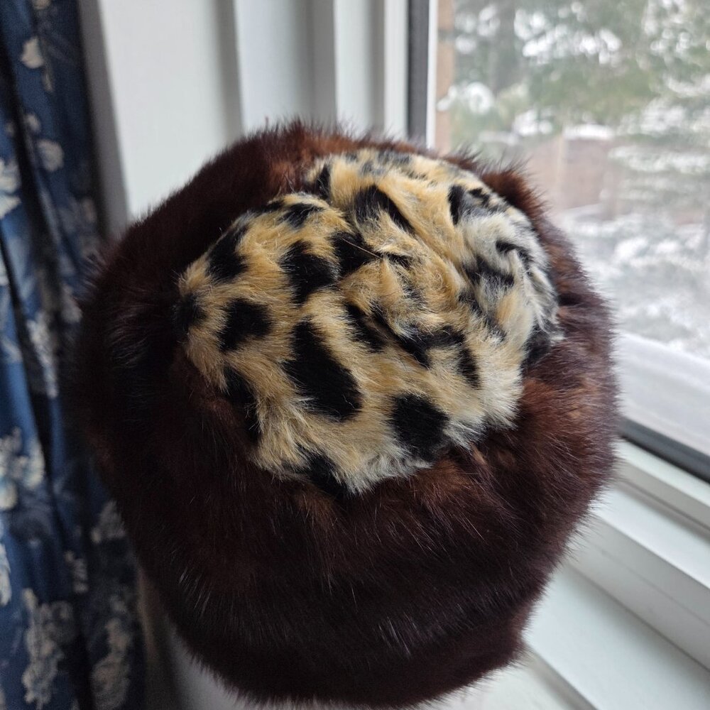 Gorgeous Hand Made Reversible Mink Hat